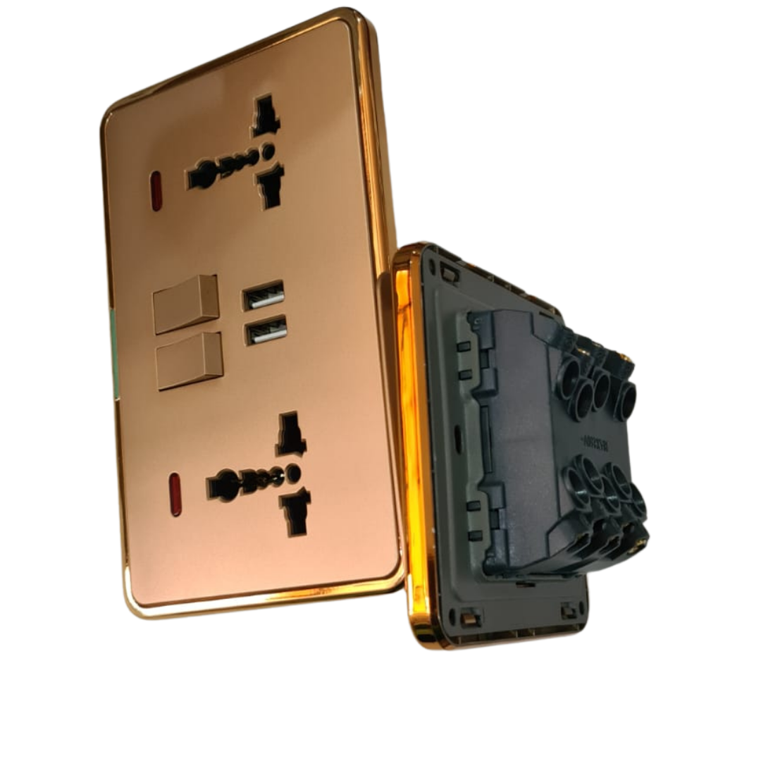 Goldtec Socket Design Luxury Gold socket - Tungsten Electricals