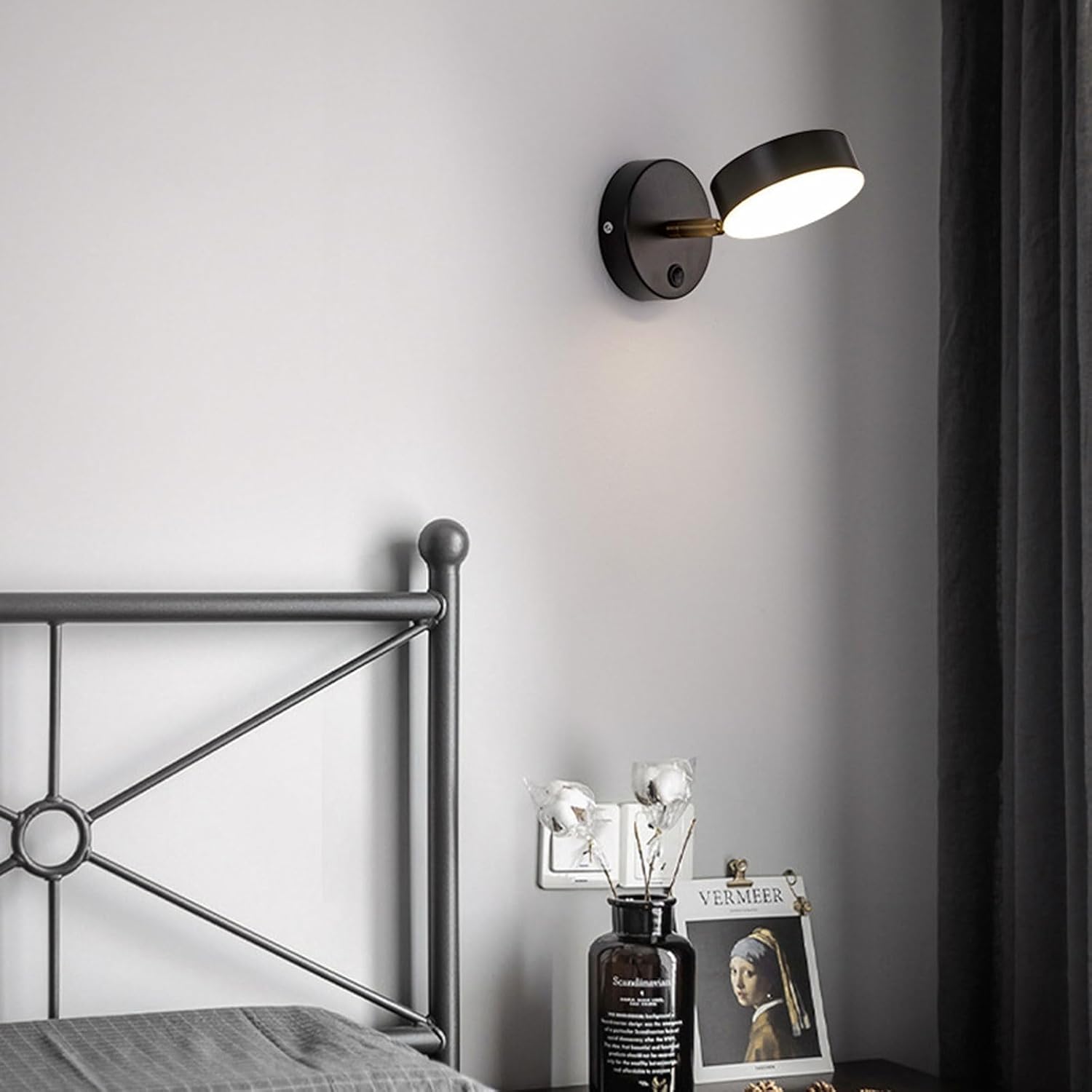 Minimalist Black Wall Sconce Lamp | On * Off switch - Tungsten Electricals